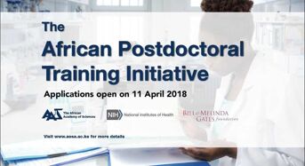 African Academy of Sciences African Postdoctoral Training Initiative Fellowship Programme, 2018