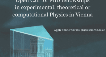 VDS-P PhD Fellowships in Experimental, Theoretical or Computational Physics in Austria, 2018