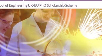 Warwick’s School of Engineering UK/EU PhD Scholarship Scheme in UK, 2019