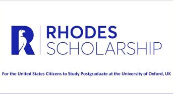 Rhodes funding for Citizens of the United States in the UK, 2020