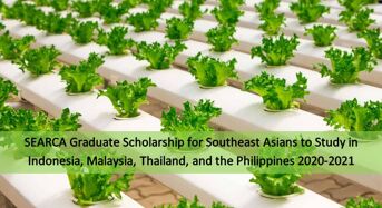 SEARCA Graduate funding for Southeast Asians 2020-2021