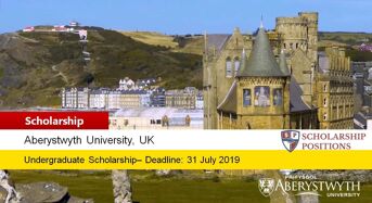 Aberystwyth University International Excellence undergraduate financial aid in UK