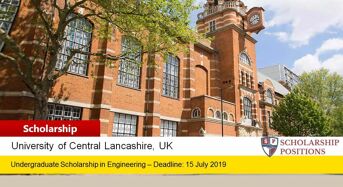 Excellence in Engineering Scholarships for International Students in UK, 2019-2020