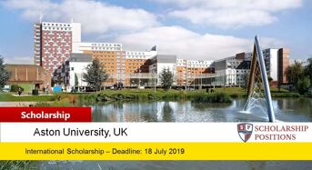 Welcome to Aston funding for International Students in UK, 2019