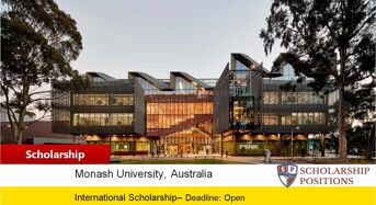 Master of Financial Mathematics Scholarship at Monash University in Australia 2019-2020