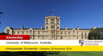 Melbourne University International Undergraduate Partner Scholarships in Australia