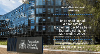ANU College of Arts and Social Sciences International Academic Excellence masters programme 2020