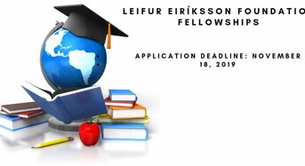 Leifur Eir íksson Foundation Fellowships for the US and Iceland Students 2019