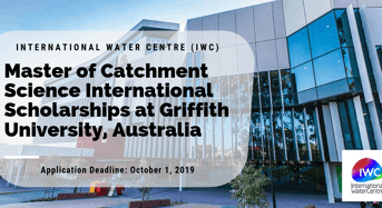 Master of Catchment Science international awards at Griffith University, Australia