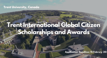 Trent University International Global Citizen Scholarships and Awards in Canada