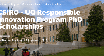 University of Queensland CSIRO PhD Positionsfor International students in Australia