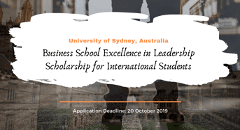 University of Sydney Business School Excellence in Leadership funding for International Students