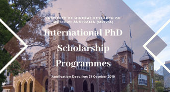Western Australian Government Minerals Research Institute’s International PhD programmes