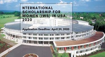 International funding for Women (IWS) in USA, 2020