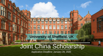 Joint China Scholarship at the University of Sheffield, UK