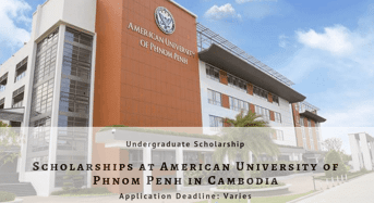 Scholarships at American University of Phnom Penh in Cambodia
