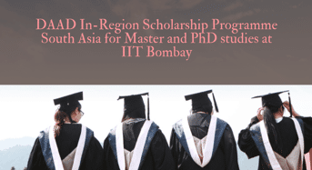 DAAD In-Regionprogramme South Asia for Master and PhD studies at IIT Bombay
