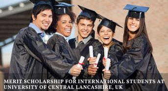 Merit funding for International Students at University of Central Lancashire, UK