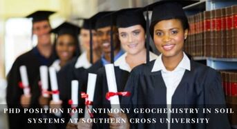 PhD Position for Antimony Geochemistry in Soil Systems at Southern Cross University