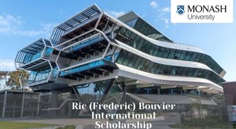 Ric (Frederic) Bouvier International Scholarship at Monash University, 2020