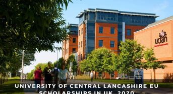 University of Central Lancashire EU Scholarships in UK, 2020