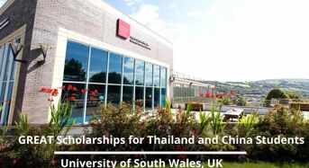 GREAT Scholarships for Thailand and China students at University of South Wales in the UK, 2020
