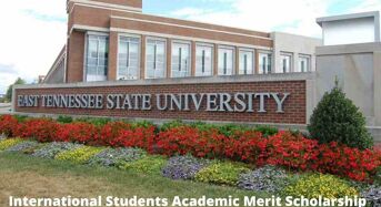 International Students Academic Merit Scholarship at East Tennessee State University, USA