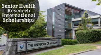 University of Auckland Senior Health Research international awards, 2020