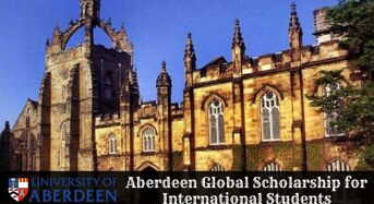 Aberdeen Global funding for International Students in UK, 2020
