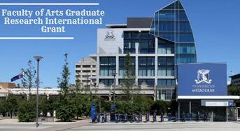 Faculty of Arts Graduate Research International Grant at University of Melbourne, 2020