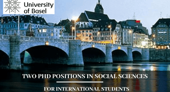 Two PhD Positions in Social Sciences for International Students in Switzerland