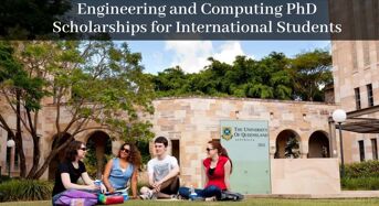 UQ Engineering and Computing PhD Positionsfor International Students in Australia, 2020