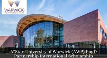 A *Star-Universityof Warwick (AWP) EngD Partnership International Scholarship in Singapore, 2020