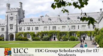 FDC Group Scholarships for EU Students at University College Cork in Ireland, 2020