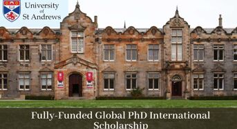 Fully-FundedGlobal PhD International Scholarship in Computer Science at University of St Andrews, 2020