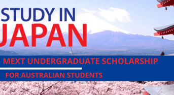 Japanese Government MEXT Undergraduate financing for Australian Students in Japan