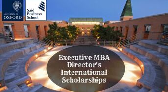 Oxford Sa ïd Business School Executive MBA Director’s international awards in UK, 2020