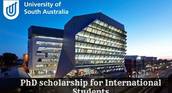 PhD funding for International Students at University of South Australia, 2020