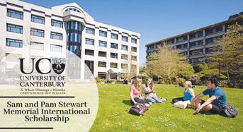 Sam and Pam Stewart Memorial International Scholarship at University of Canterbury in New Zealand, 2020