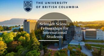UBC Schmidt Science Fellowships for International Students in Canada, 2020