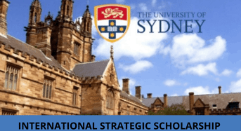 University of Sydney International Strategic Scholarship in Australia