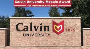 Calvin University Mosaic Award for International Students, USA