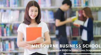 Clemenger BBDO funding for International Students at Melbourne Business School, Australia