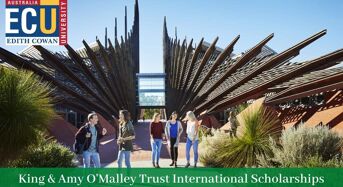 King & Amy O’MalleyTrust international awards at Edith Cowan University in Australia, 2020