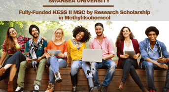 Fully-FundedKESS II MSC by Research Scholarship in Methyl-Isoborneolat Swansea University in UK