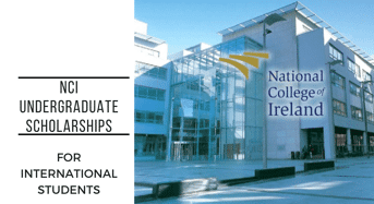 National College of Ireland International Undergraduate Scholarship, 2020
