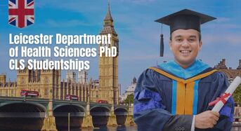 Leicester Department of Health Sciences PhD CLS Studentships for UK/EU Students, 2020
