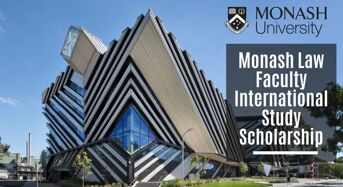 Monash Law Faculty International Study Scholarships in Australia, 2020