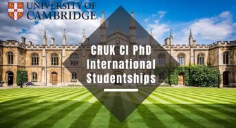 CRUK CI University of Cambridge PhD International Studentships in UK, 2020
