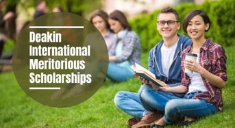 Deakin International Meritorious Scholarships in Australia, 2021